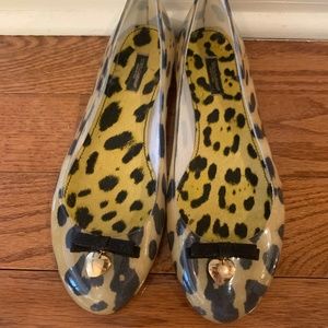 Dolce & Gabbana Jelly leopard flats